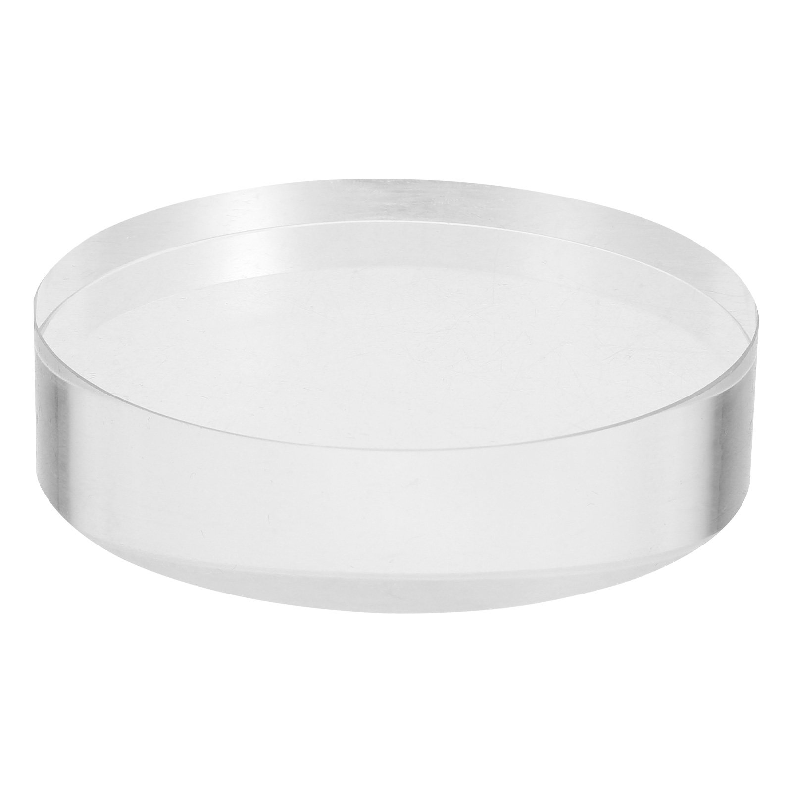 Paper Weight Crystal - Przezroczysta, okrągła, kryształowa szklana obciążka do