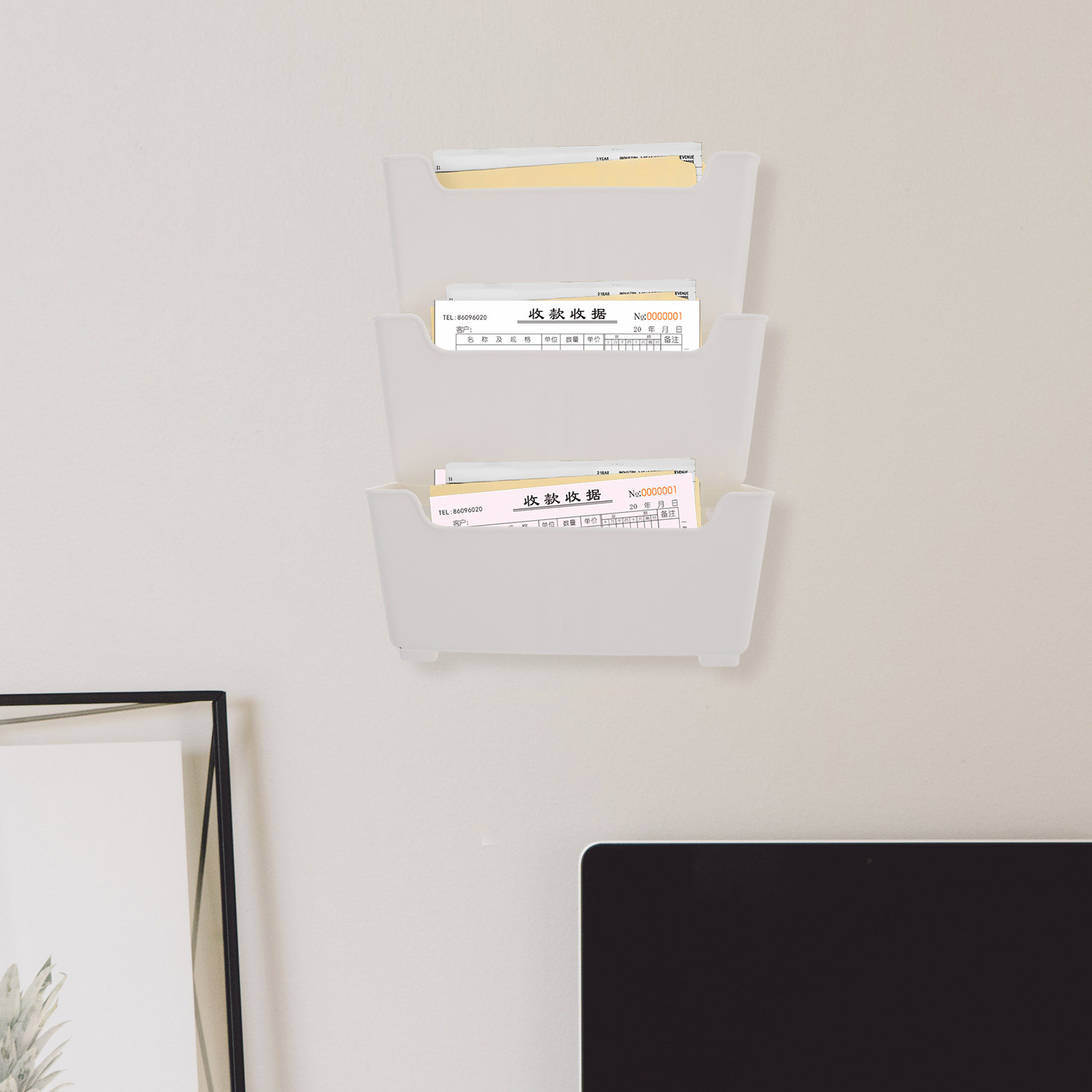 1 zestaw przezroczystych, plas – Magazine Holder Rack recenzja i cena